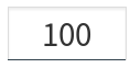 The number input method as it appears to the student: a text input box which only accepts numbers.