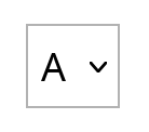The drop-down box input method as it appears to the student: a drop-down box containing the available choices.